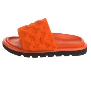 Louis Vuitton Orange and Black Slides